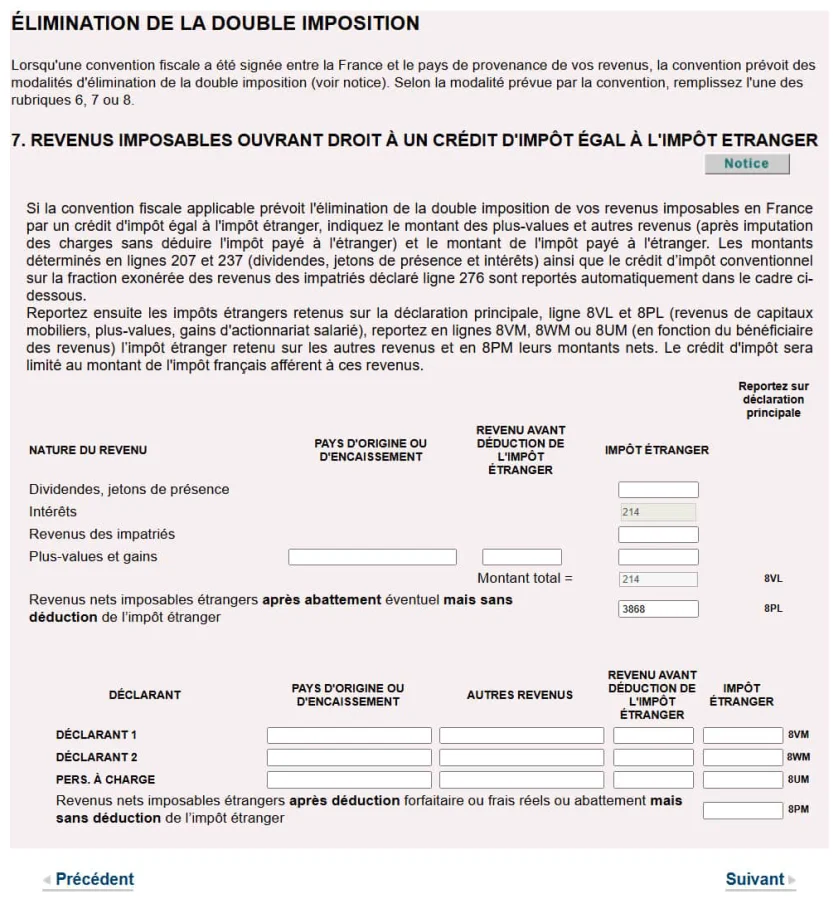 déclaration intérêts p2p