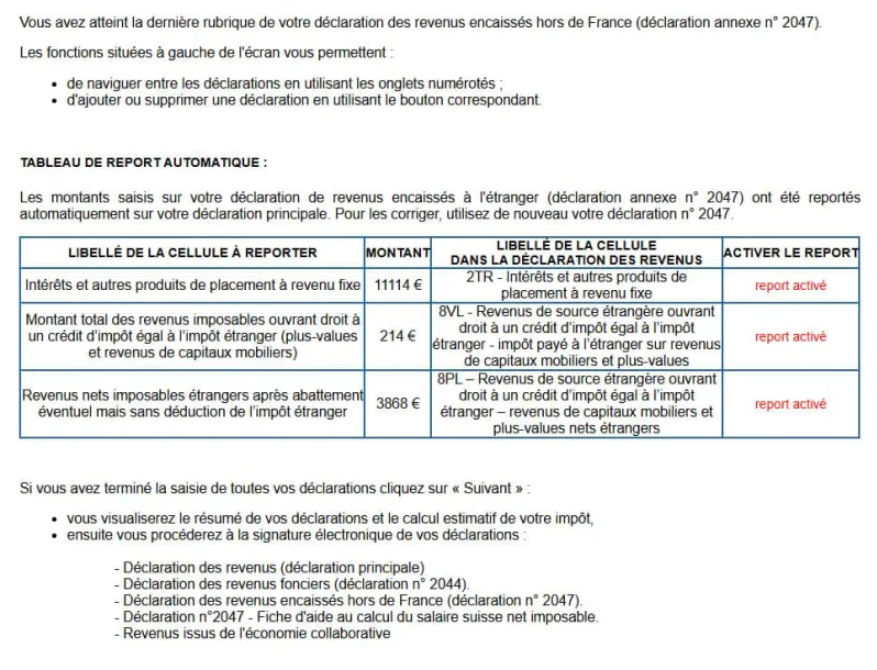 déclaration intérêts p2p
